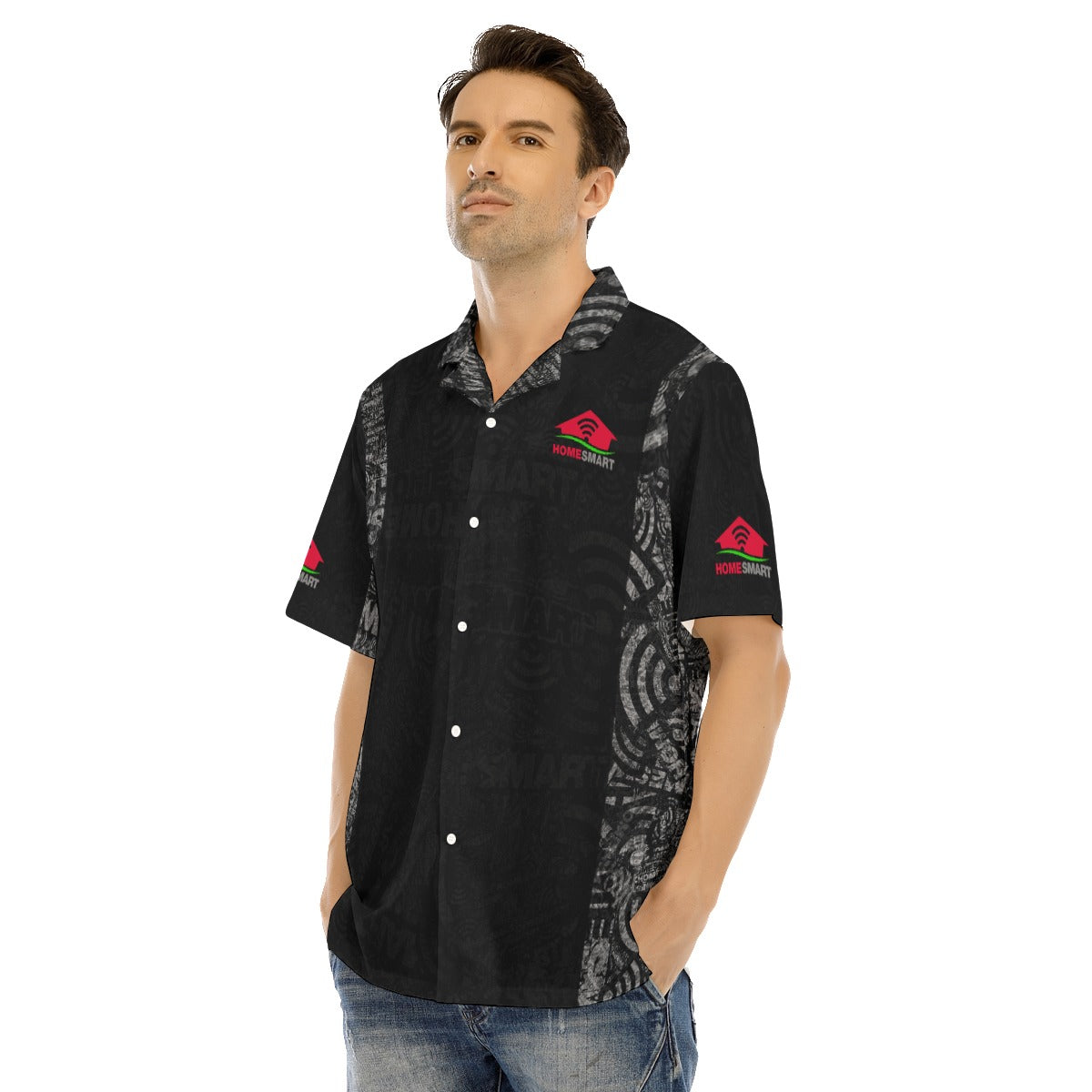 HomeSmart-All-Over Print Men's Hawaiian Shirt