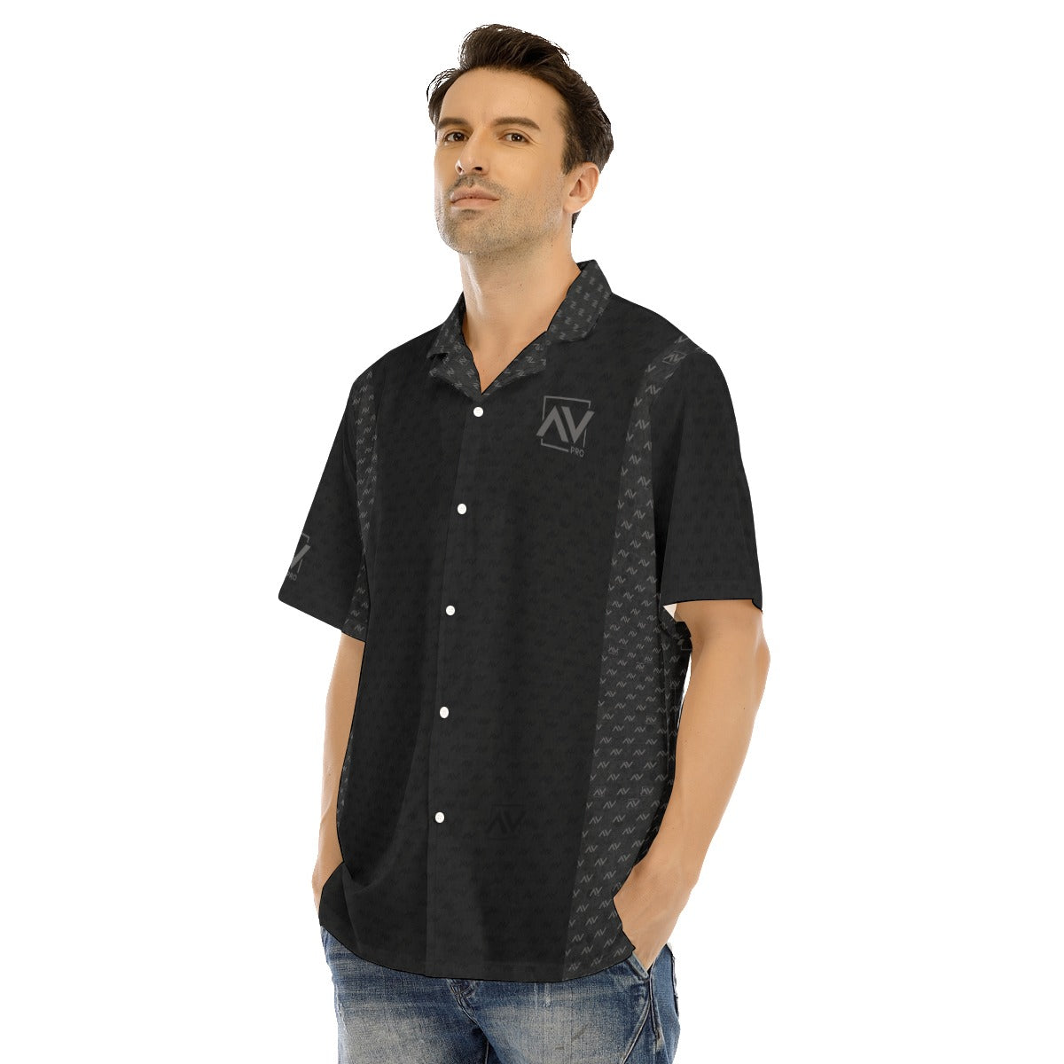 AV Pro-All-Over Print Men's Hawaiian Shirt