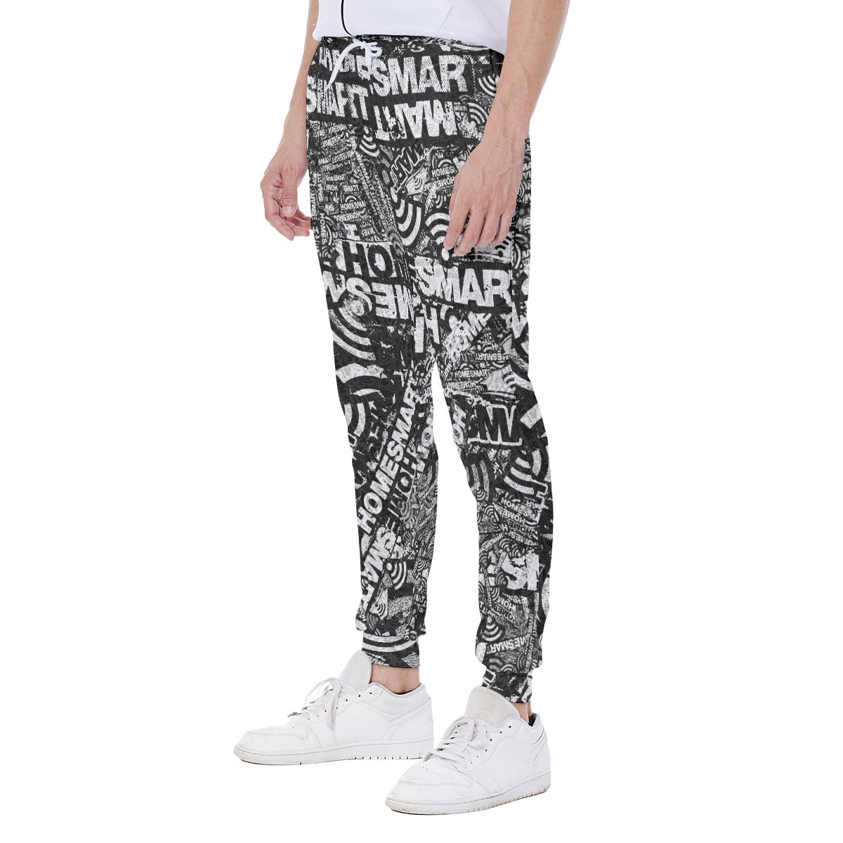 HomeSmart-Over Print Men's Sweatpants/Joggers