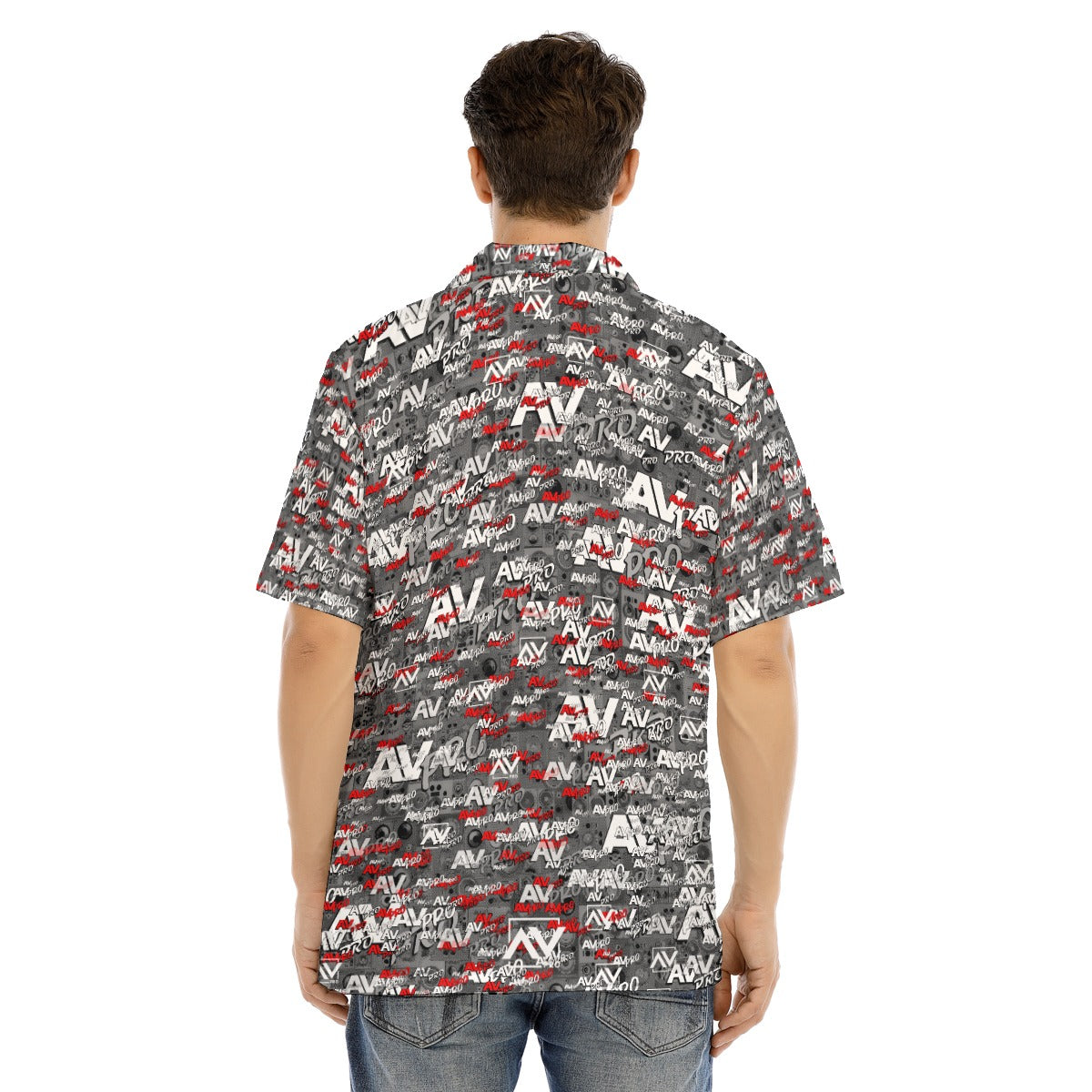 AV Pro-All-Over Print Men's Hawaiian Shirt