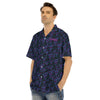 Symspire-All-Over Print Men's Hawaiian Shirt With Button Closure