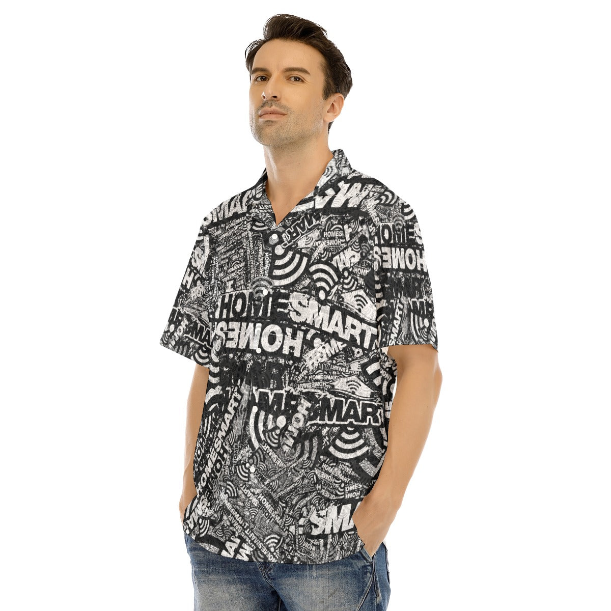 HomeSmart-All-Over Print Men's Hawaiian Shirt