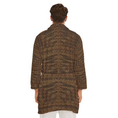 AiN LL23-All-Over Print Men's Borg Fleece Robe-20