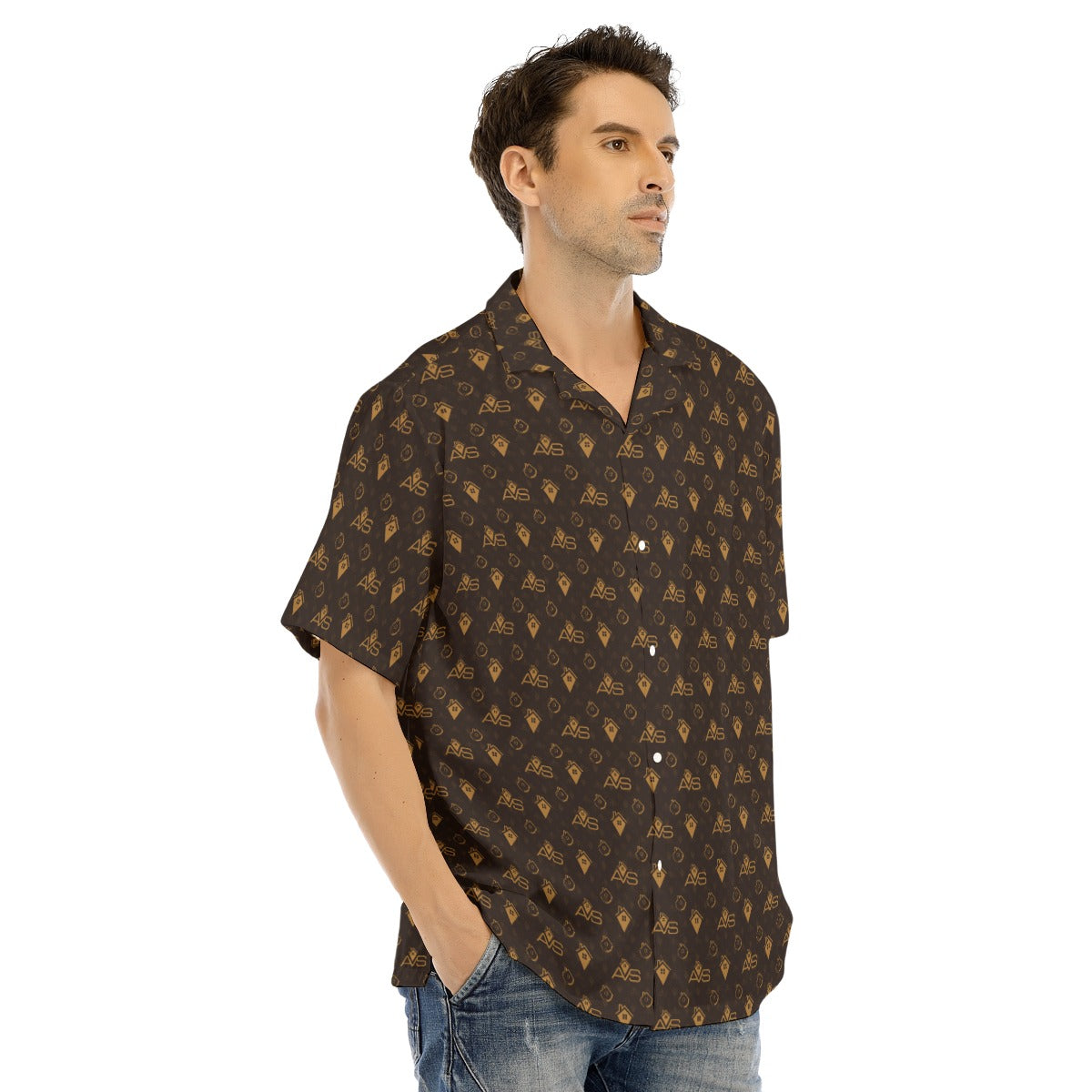 AVS-All-Over Print Men's Hawaiian Shirt