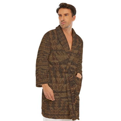 AiN LL23-All-Over Print Men's Borg Fleece Robe-20