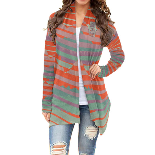 AiN LL23-All-Over Print Women's Cardigan With Long Sleeve-24