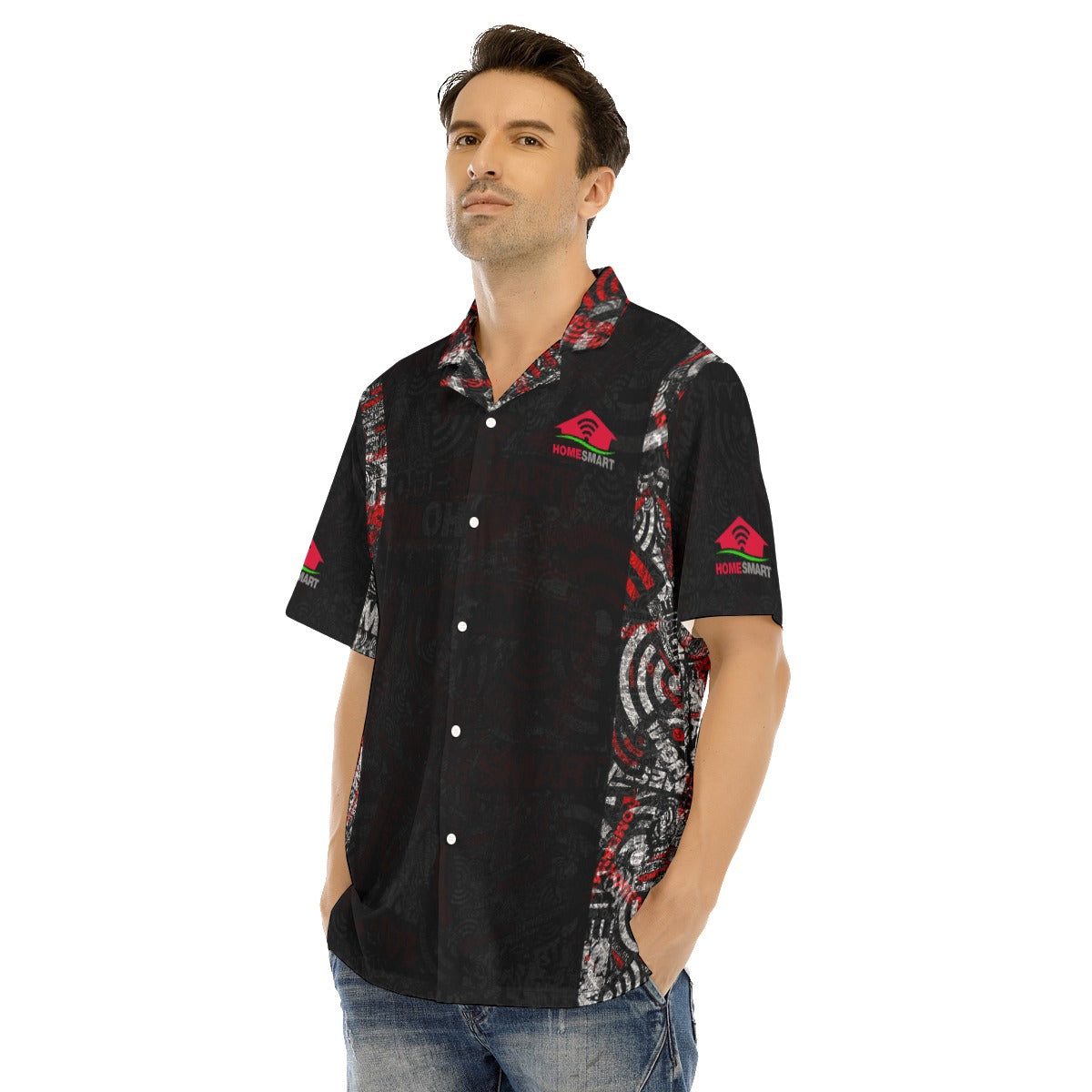 HomeSmart-All-Over Print Men's Hawaiian Shirt