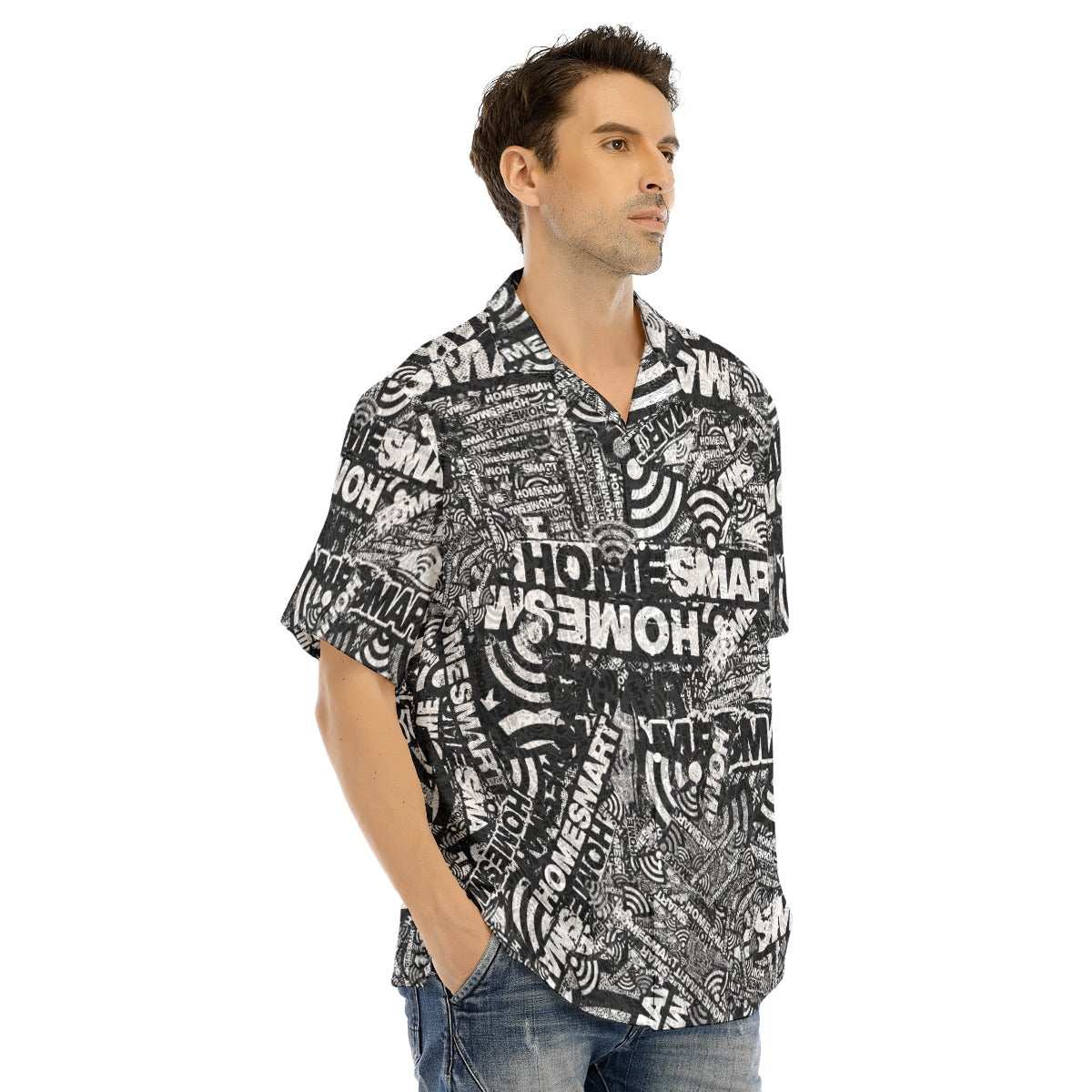 HomeSmart-All-Over Print Men's Hawaiian Shirt