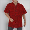 AiN-All-Over Print Men's Hawaiian Shirt With Button Closure