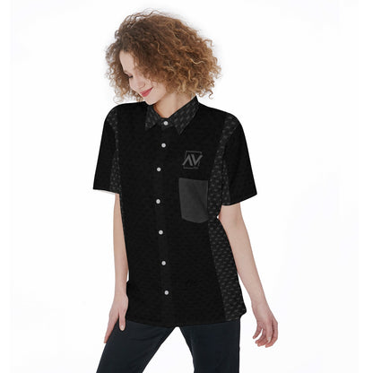 AV Pro-All-Over Print Women's Short Sleeve Shirt With Pocket