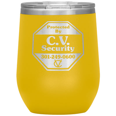 C.V. Security-12oz Insulated Wine Tumbler