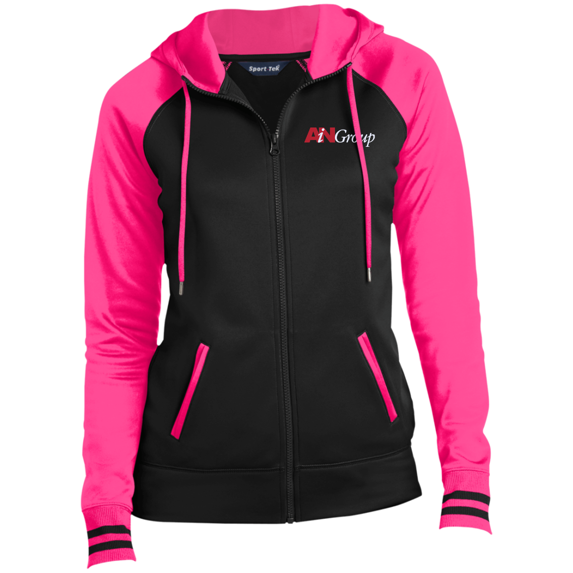 Group-Ladies\' Team - Hooded AiN Shop Jacket Sport-Wick® Full-Zip AiN