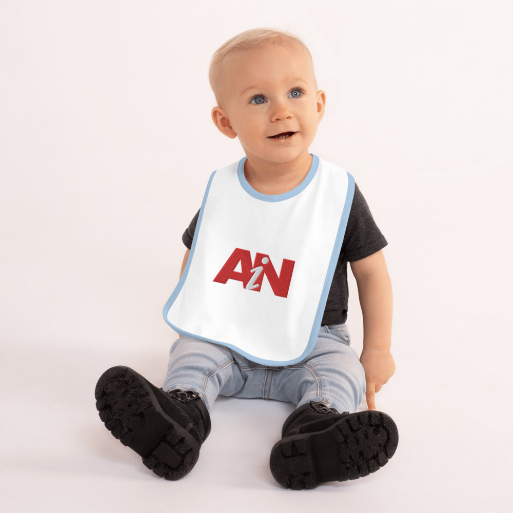 AiN-Embroidered Baby Bib