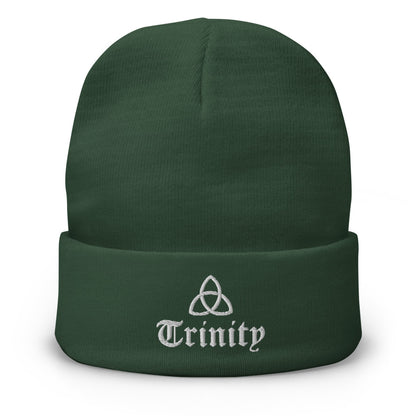 Trinity-Embroidered Beanie