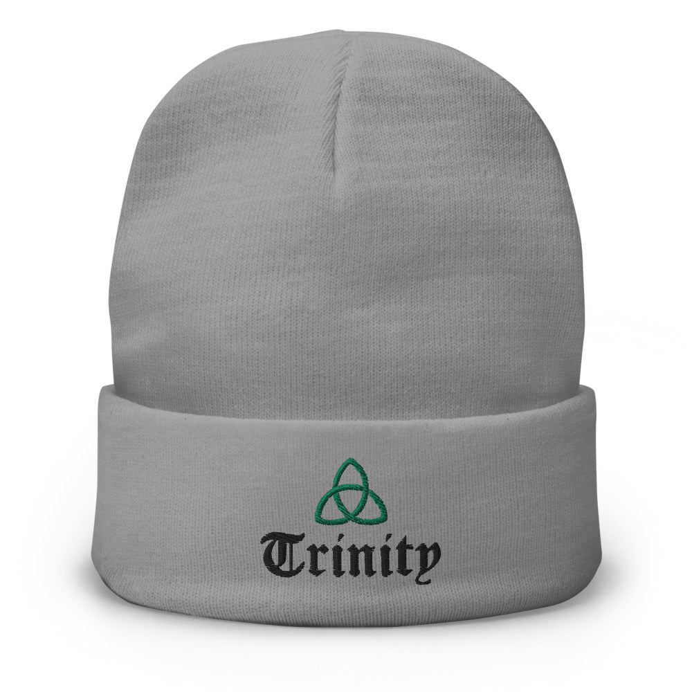 Trinity-Embroidered Beanie