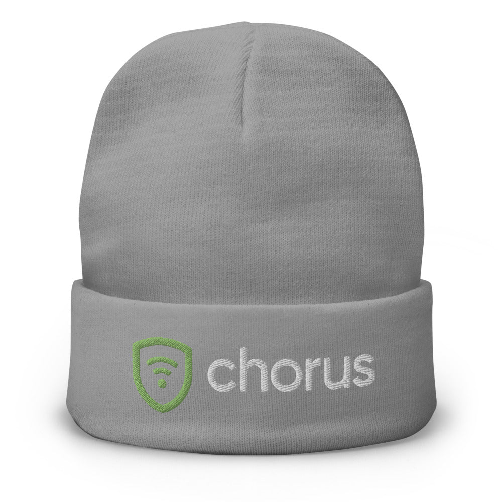 Chorus-Embroidered Beanie