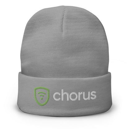 Chorus-Embroidered Beanie