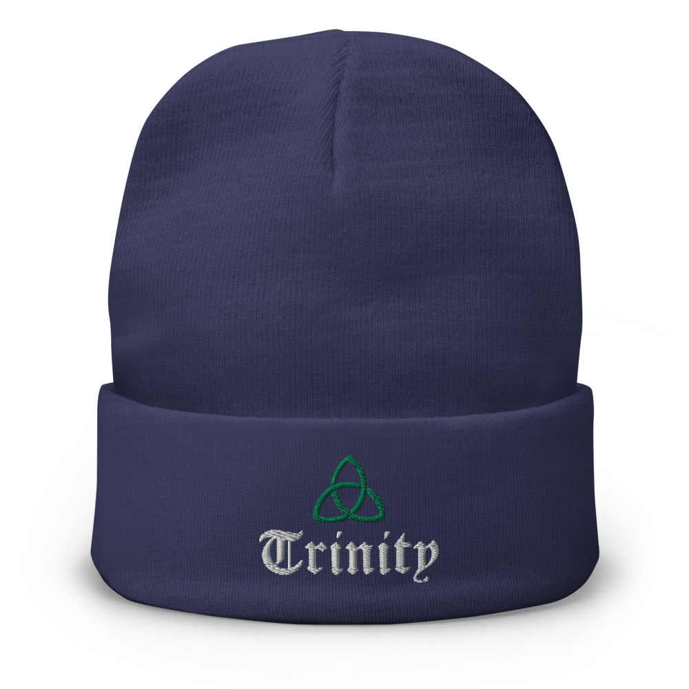 Trinity-Embroidered Beanie