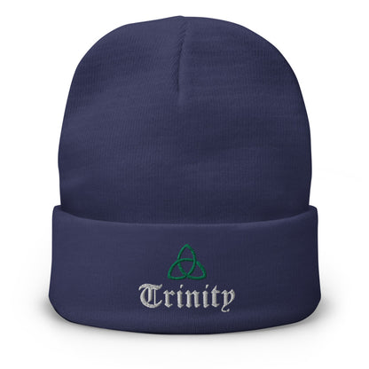 Trinity-Embroidered Beanie