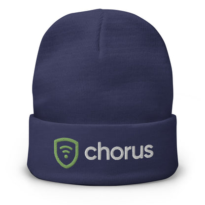 Chorus-Embroidered Beanie