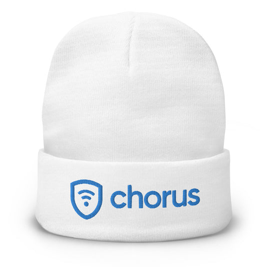 Chorus-Embroidered Beanie