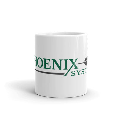 Pheonix-White glossy mug