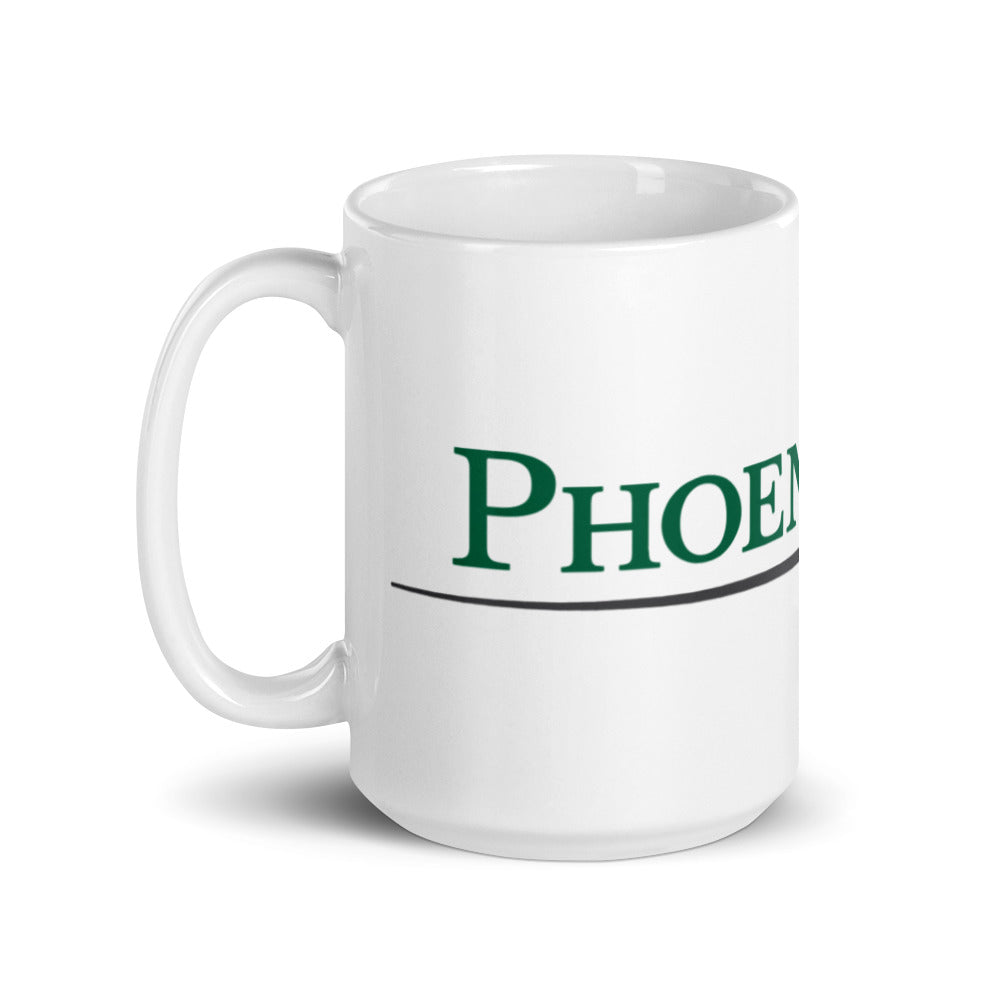 Pheonix-White glossy mug